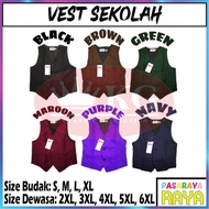 VEST SEKOLAH PENGAWAS KGT SEKOLAH RENDAH & SEK MENENGAH JENAMA KGT SCHOOL VEST