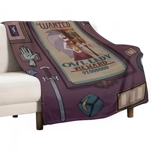 The owl house wall Throw Blanket sofa Hairy Blankets Moving Blanket