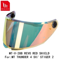 MT-V-28B face shield for THUNDER 4 SV helmet STINGER 2 helmet original MT helmet replacement helmet 