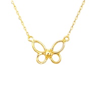 Citigems 916 Gold Butterfly Necklace