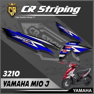 MIO J Striping Sticker Racing Variation Strip - MIO J Semi Full Striping Sticker |CODE A3210