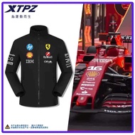 F1 Ferrari Zhouguanyu Racing Suit Stand Collar Jacket Jacket Men Women Spring Autumn Windproof Water