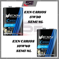 EXN Engine Oil 5w30 Semi Synthetic Molytech 4Litre EXN Carios 10w40 Enjin Oil Minyak Hitam Itam Exn 