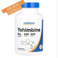 Nutricost Yohimbine 5mg 240 Capsules Gentle Metabolic Activator Stimulate Slow Fat Metabolism For Of