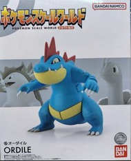 Pokemon World Scale 大力鱷 ORDILE 城都地區 Johto Region 寵物小精靈 比卡超 寶可夢 角色造型公仔 組立式景品 Water Type  魂限 Premium B