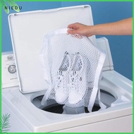 NIEDU ถุงตาข่ายใส่ของ เครื่องอบผ้าและถุงซัก การล้าง การจัดเก็บข้อมูล ถุงซักผ้าซักอบรีด ของใหม่ องค์กรการจัดระเบียบ ถุงซักรองเท้า