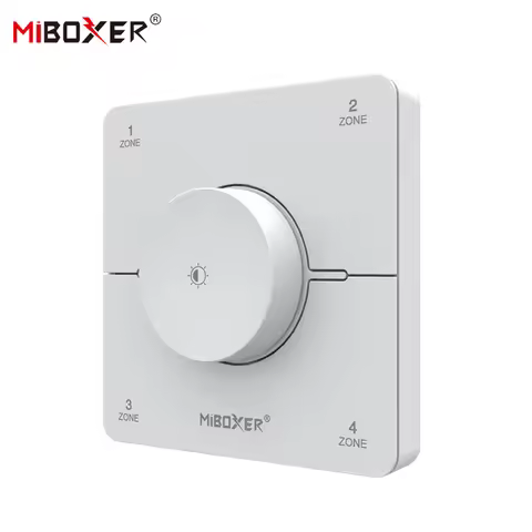 Miboxer K0S Knob Panel Remote 4-Zone 2.4GHZ 86 Adjust Color Temperature Brightness Dual white LED Di