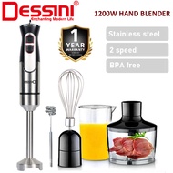 5 IN 1 DESSINI ITALY Hand Blender Chopper Mixer Grinder Juicer Food Processor Stainless Steel Knife 