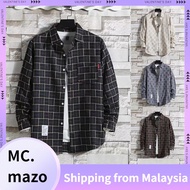 Men's Shirts Long Sleeve Shirts Plaid Shirts M-3XL