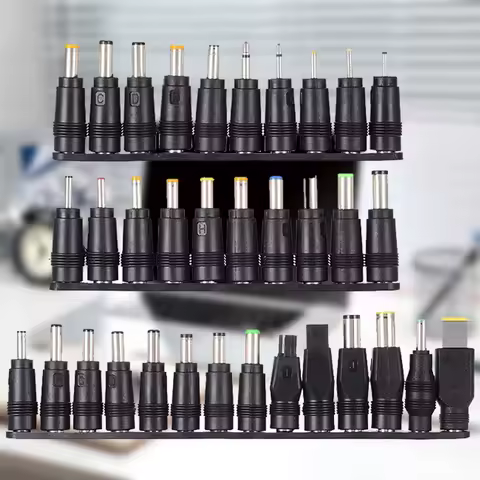 8/10/34pcs DC Power Adapter Tips 5525 Female To DC Male Multifunctional Power Charger Supply Adapter