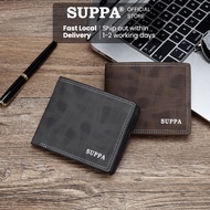 [SG][SUPPA®] PU Bifold Short Wallets Men Male Purse Coin Pouch Multi-functional Cards Wallet Stylish