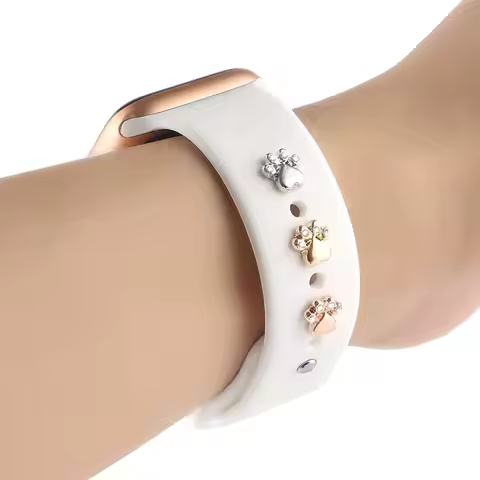 Charms for iWatch series 10 9 8 7 6 5 3 SE/Galaxy watch7 4 5 6/Classic Bracelet Metal decoration for