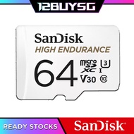 Sandisk High Endurance MicroSD Card V30 4K U3 Dash Cam CCTV 32GB 64GB 128GB 256GB 512GB QQNR 12BUY.S