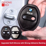 [Ready Stock] 4Pcs BMW Silicone Car Door Lock Protection Cover Door Lock Shock Absorber Silent Acces