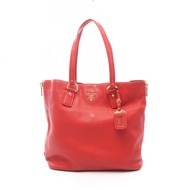 【二手】Prada PRADA 托特包 Vitello DainoRED皮革金屬 Logo 托特包 女款二手 A