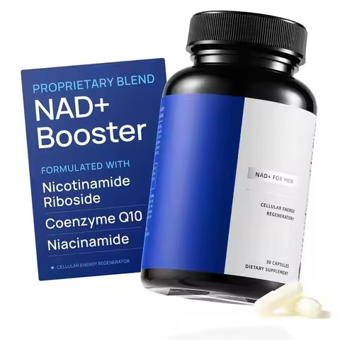 NAD+ Supplements Capsules for Men with Resveratrol CoQ10 and Zinc Cellular Energy Antioxidant Suppor