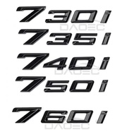 Car Rear Trunk Words Letters Logo Badge Emblem Decals Sticker For New BMW 7 Series 730i 735i 740i 75