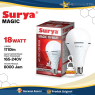 Surya Lampu Bohlam Darurat MAGIC 18WATT / 12WATT / 9WATT Cahaya Putih Terang - GARANSI RESMI