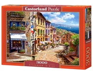 3000 Piece Jigsaw Puzzles, Afternoon in Nice, Puzzle of France, Mediterranean View, Adult Puzzles, C