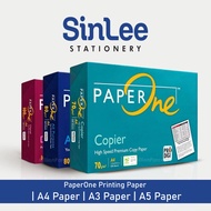 [1Reams 500 Sheets] PaperOne Printing Paper Premium Quality | A4 Paper | A3 Paper | A5 Paper | Copy Paper 70gsm / 80gsm