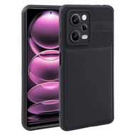 全城熱賣 - 適用於小米紅米Note 12 Pro 5G 斜紋TPU防摔手機套（黑色）