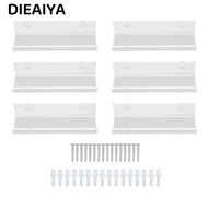DIEAIYA 6pcs Acrylic Record Shelf, Floating Shelves  Wall Mounted Record Holder, Music Collection Ac