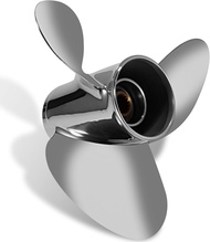 {UU61} ใบพัดเรือ14 "X19" สแตนเลสใบพัดเหมาะสำหรับ Suzuki 90-140HP 3ใบมีด15ฟันเฟือง