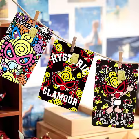 Japan Fashion Hysteric Mini Anmie Sticker Film Skin Cover For Credit Card Debit Bank Card Front