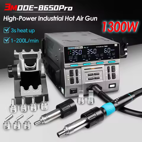 SUGON 8650pro 1300W Hot Air Rework Station 3 Mode Digital Display Intelligent BGA Rework Station For