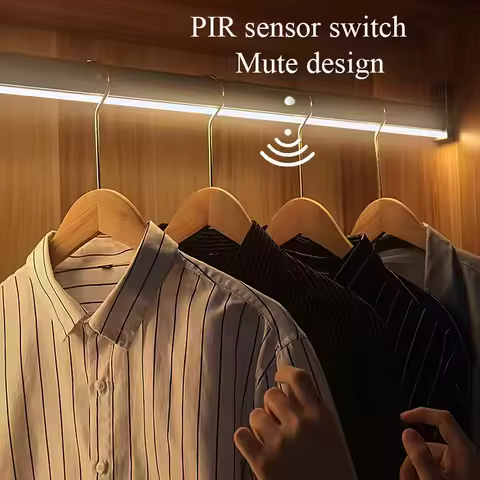 LED Smart Wardrobe Light Bar DC12V FIR Infrared Sensor Switch High Strength For Bedroom Cloakroom Cl