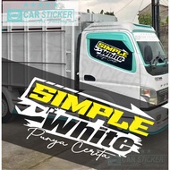 SW32 Simple White Sticker Canter Truck Sticker/ Fuso Truck Sticker/ Truck Cutting Sticker/
