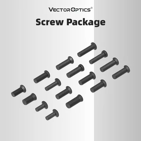 Vector Optics Pistol Red Dot Sight Screw Package 16 Sets of Screws, Heads 5.5 & 5.0mm Diameter For V