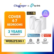 TP-Link Deco BE85 BE22000 Tri-Band Whole Home Mesh WiFi 7 System (3-Pack)