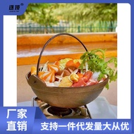 ST/🎀Cast Iron Pot Household Japanese Sukiyaki Pot Sushi Stew Pot Stockpot Outdoor Hanging Pot Small Iron Pot Dedicated P