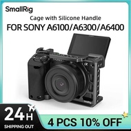 SmallRig DSLR Camera Cage Rig For Sony A6400 with Silicone Handgrip Handle & Cold Shoe for Sony A610