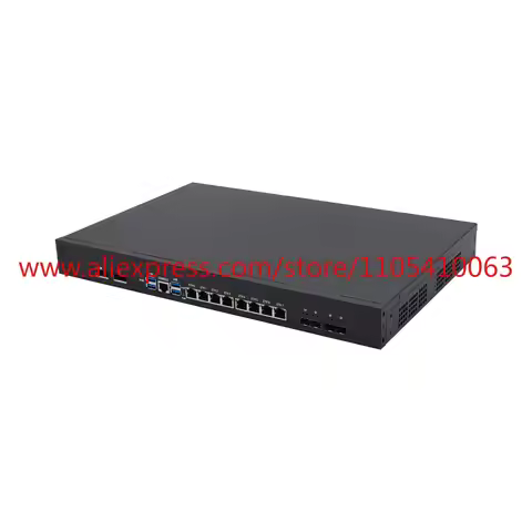 1Pcs Xeon E5-2696 V4 22core 2x 200G 1U Rack Server - High Performance Firewall PC, Dual 200G SFP Por
