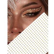 2mm Gold Face Jewels, Hair Jewels, Eyebrow Jewels, Diamond 3D Rhinestone Stickers