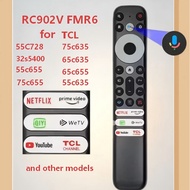 New universal TCL voice RC902V FMR6 QLED voice TV remote control 32 s5400 43c635 65c635 75c635 43c65