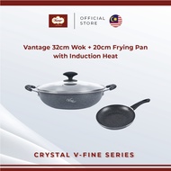 Vantage 32cm Wok + 20cm Frying Pan with Induction Heat