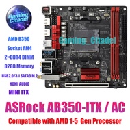 Used ASRock AB350 Gaming-ITX/ac AM4 ITX DDR4 Motherboard Compatible with AMD1-5 Gen Processors Teste