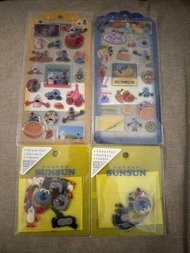 Sunsun puppet nonnon zonzon stickers 貼紙 日本