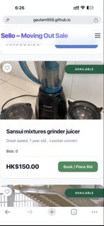 Sansui Mixer Grinder Juicer