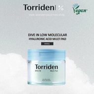 [Torriden] DIVE IN Low Molecular Hyaluronic Acid Multi Pad for Pore Minimizing & Redness Relief & Ex