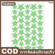 Heabety 72 80Pcs Colorful Cute Star Heart Shaped Acne Treatment Sticker Invisible Acne Cover Pimple 