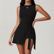 Alo North American Al One-Piece Yoga Clothing Yoga Professional Sports Fitness Clothing Tennis Skirt