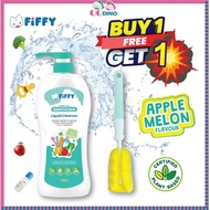 FIFFY LIQUID CLEANSER APPLE MELON 400ML PENCUCI SABUN BOTOL SUSU