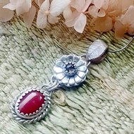 【Captain Flint銀飾】AKA 阿卡珊瑚 925純銀項鍊 吊墜 紅珊雅韻