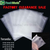 Vacuum Embossed Bag Plastic FRESHWORLDOriginal Size 15x20cm