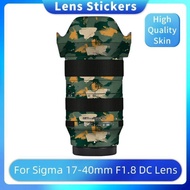For Sigma 17-40 F1.8 for Sony E-Mount Lens Decal Skin for Sigma 17-40mm F1.8 DC Lens Sticker 1740 F1