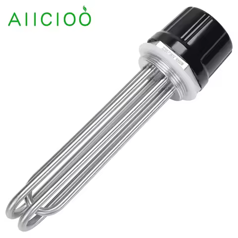 AIICIOO DN50 Tubular Electric Water Heater 2"BSP(58mm) Water Tank Immersion Heating Element 220v/380
